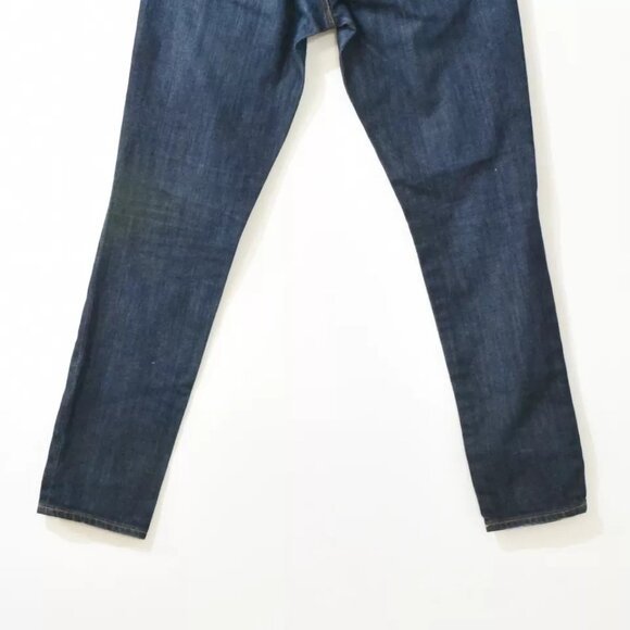 Gap 1969 Women Blue Jeans Straight Dark Wash Distress Low Rise Stretch Denim 26 - Picture 5 of 6